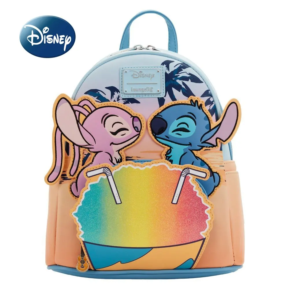 Disney Stitch Original 2023 New Women's Backpack Luxury Brand Mini Backpack Cartoon Fashion High Quality Children's Schoolbag