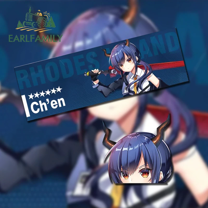 

EARLFAMILY 13 см для arknight Girl автомобильные наклейки граффити рандовый ноутбук автофургон водонепроницаемые автомобильные аксессуары солнцезащитный