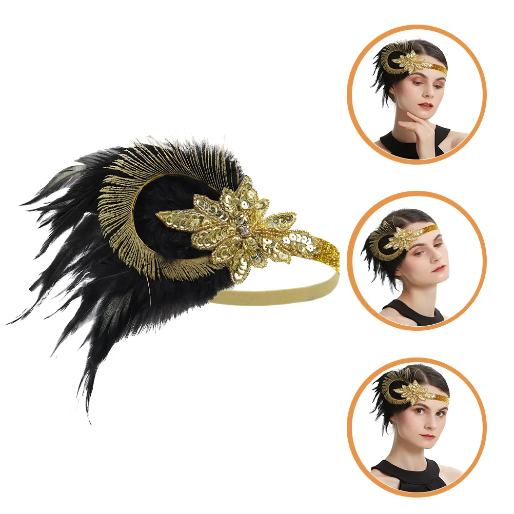 

Женская винтажная повязка на голову, классический головной убор в стиле 20х, аксессуары для женщин 20х, женский головной убор в стиле 1920-х годо...