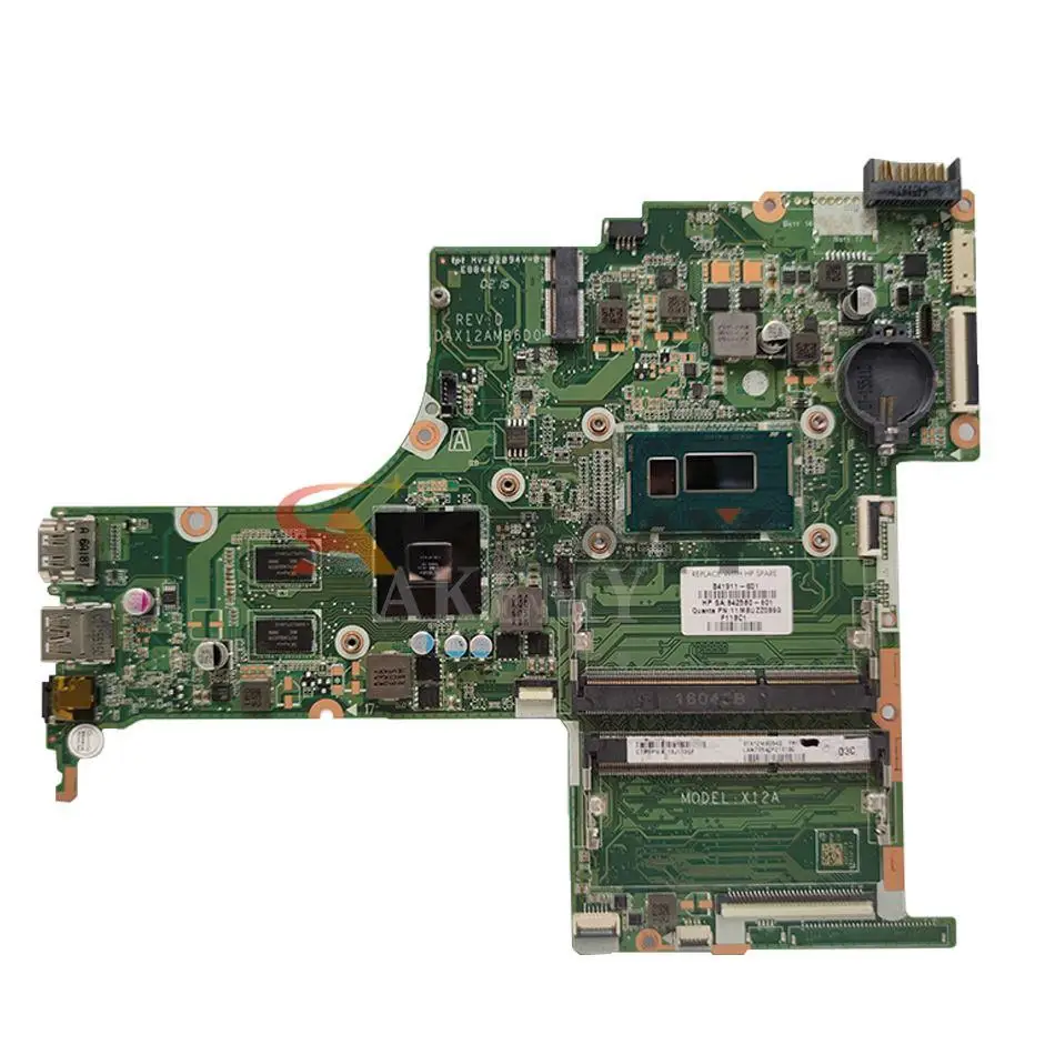 809045-001 809045-601 для HP Pavilion 15-AB материнская плата ноутбука DAX12AMB6D0 SR23W I7-5500U 940M 2 Гб