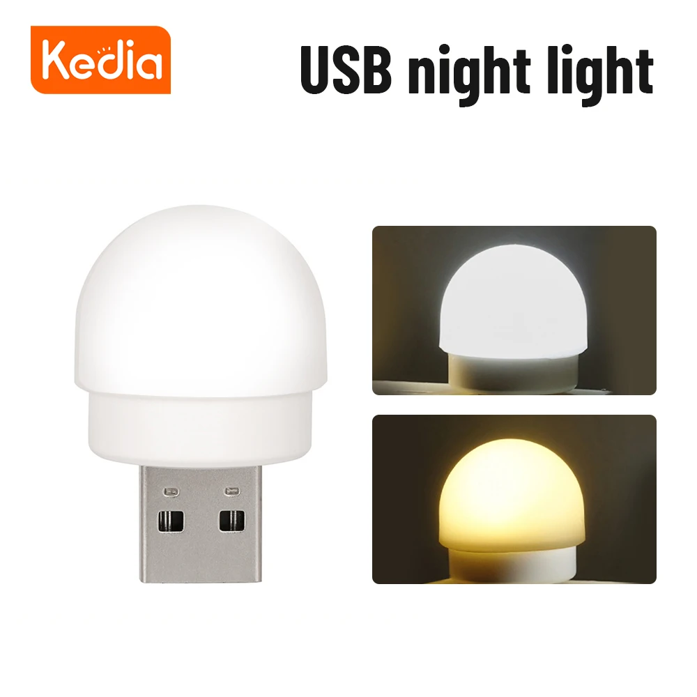 

Kedia USB Night Light Portable LED Lamp Computer Mobile Power Charging Mini Book Lamps LED Eye Protection Square Reading Light