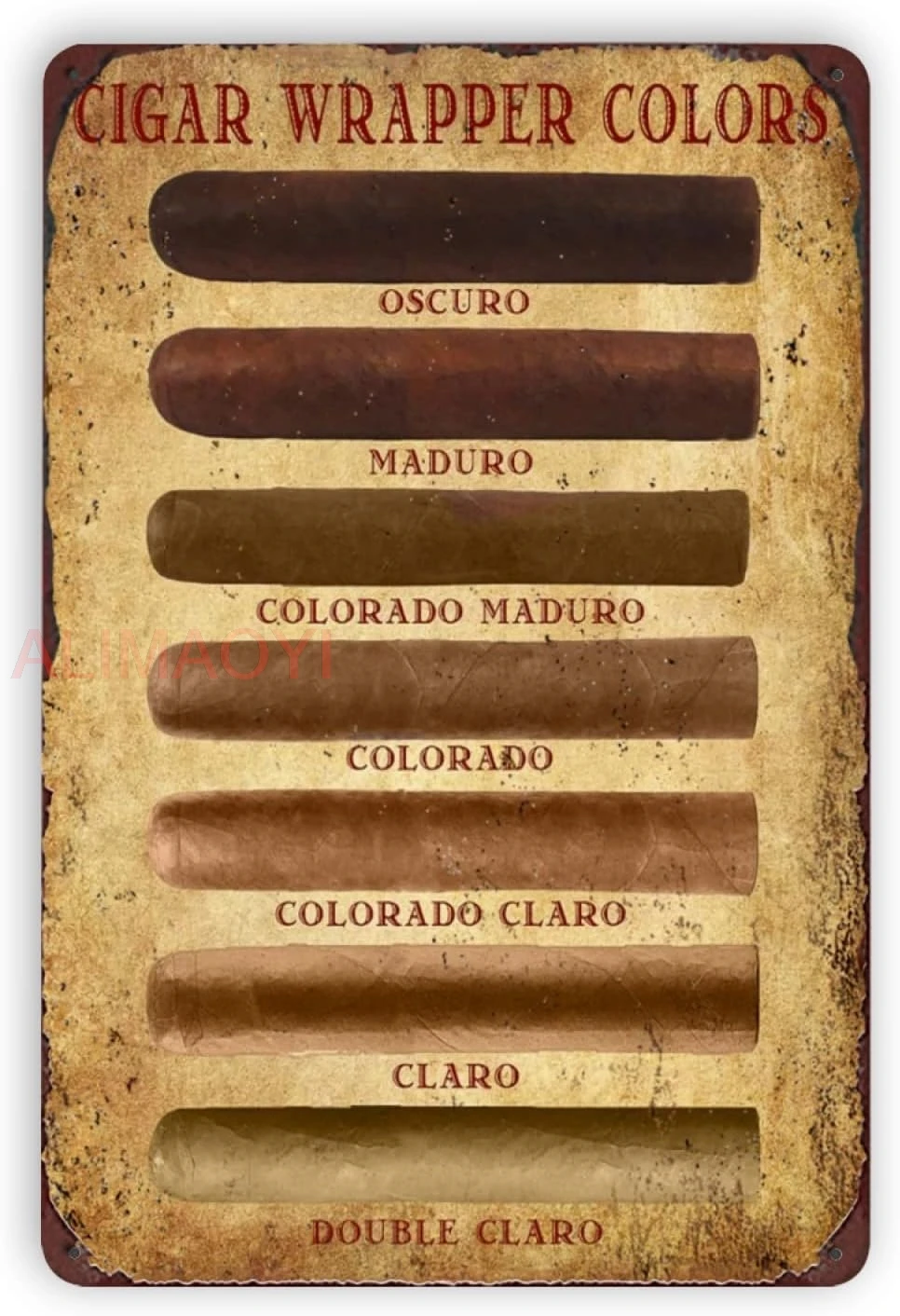 Металлическая винтажная табличка 20х30 см