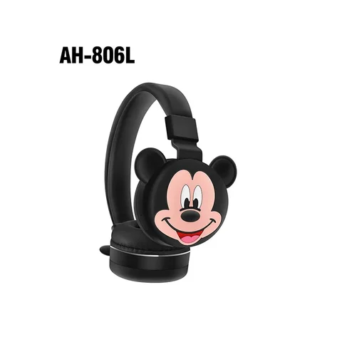 Новинка 2023, беспроводные Bluetooth-наушники Disney, складные Hi-Fi стереонаушники с микрофоном AH-806, аниме мультяшный подарок на день рождения