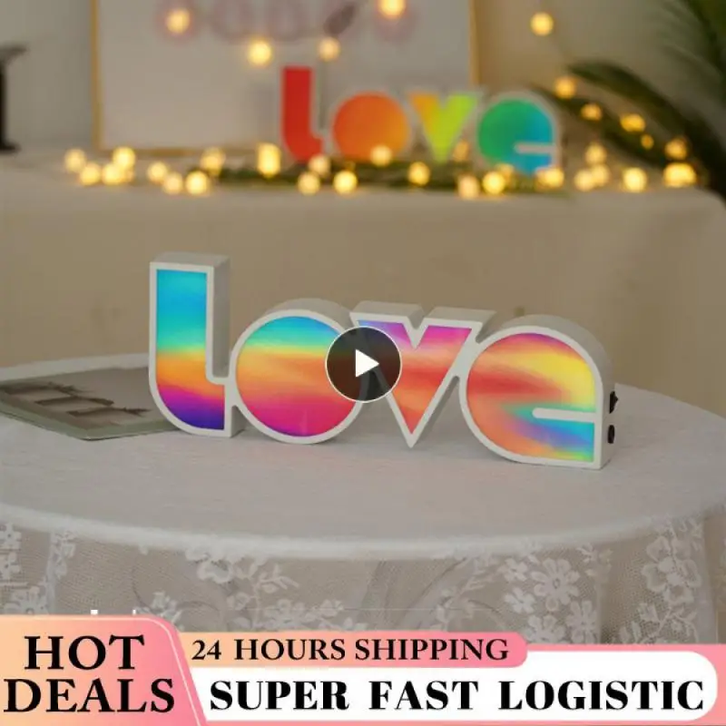 

5/8/10PCS Romantic Led Decorative Light Valentine's Proposal Lamp Indoor Decorative Nights Lamps LED Night Light 3D Love Wedding