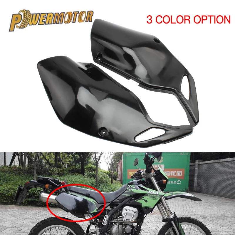 

A Pair Rear Side Plastic Covers Fairing Right & Left Side Fairing Cowl For Kawasaki KLX250 KLX300 1993 - 2007 KLX 250 300