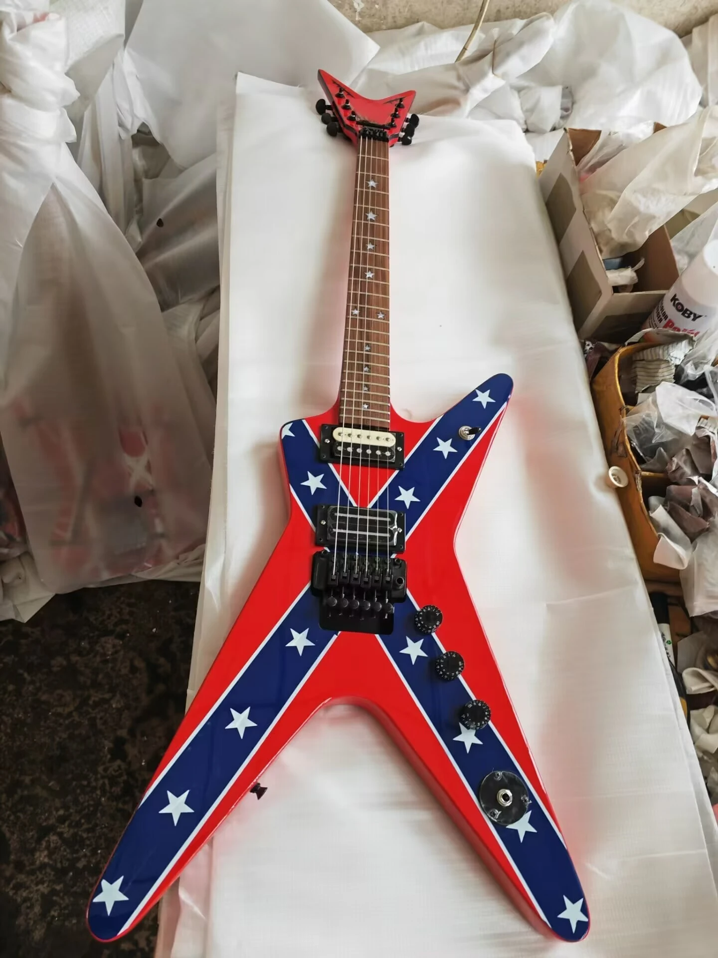 

Deans Dimebag Electric Guitar Black Tremolo Vibrato Bridge High Quality custom