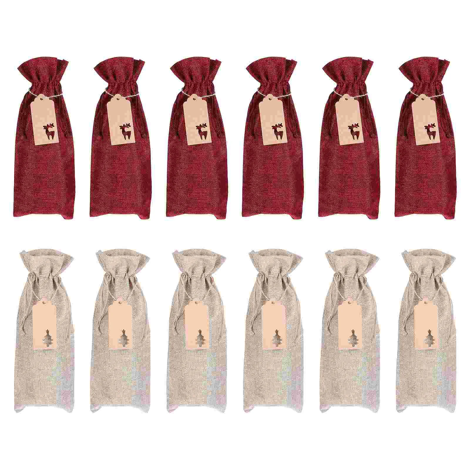 

1 Set 12Pcs Drawstring Bags Linen Storage Bags (Assorted Color)