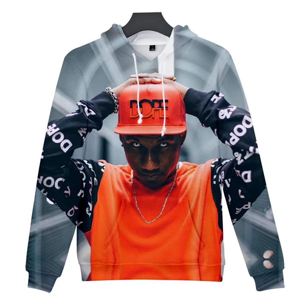 

Универсальная толстовка с капюшоном для мужчин и женщин, неформальная толстовка с 3D принтом Hopsin, 2021