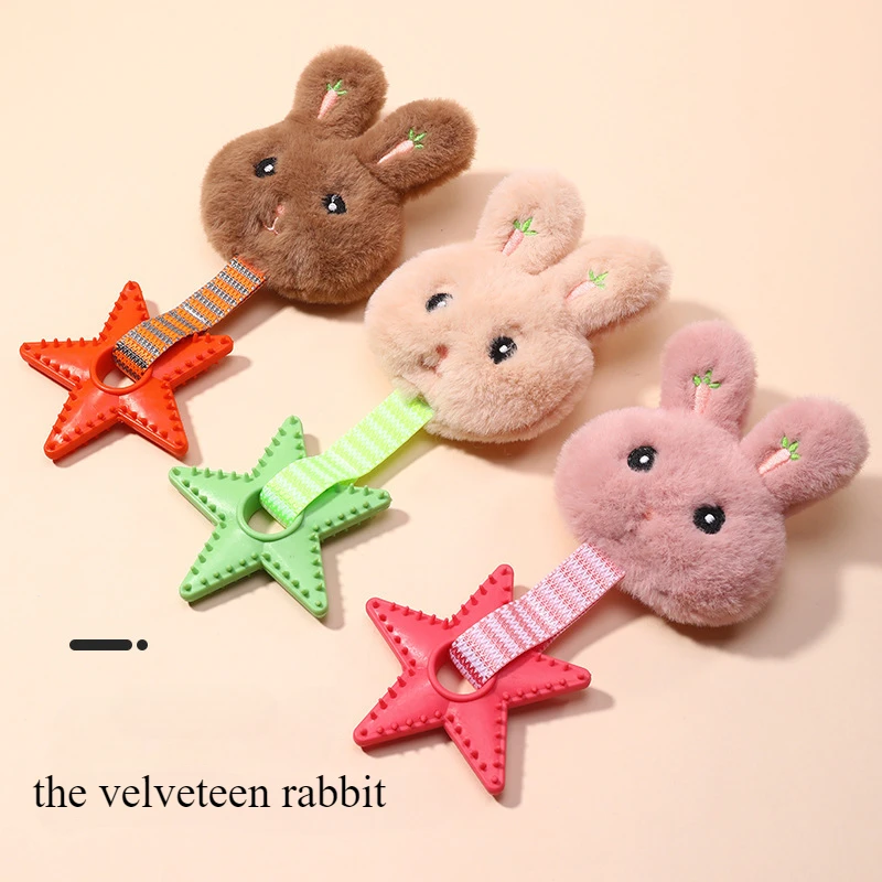 Игрушка для домашних животных плюшевый шип TPR модель следа кролика звуковое