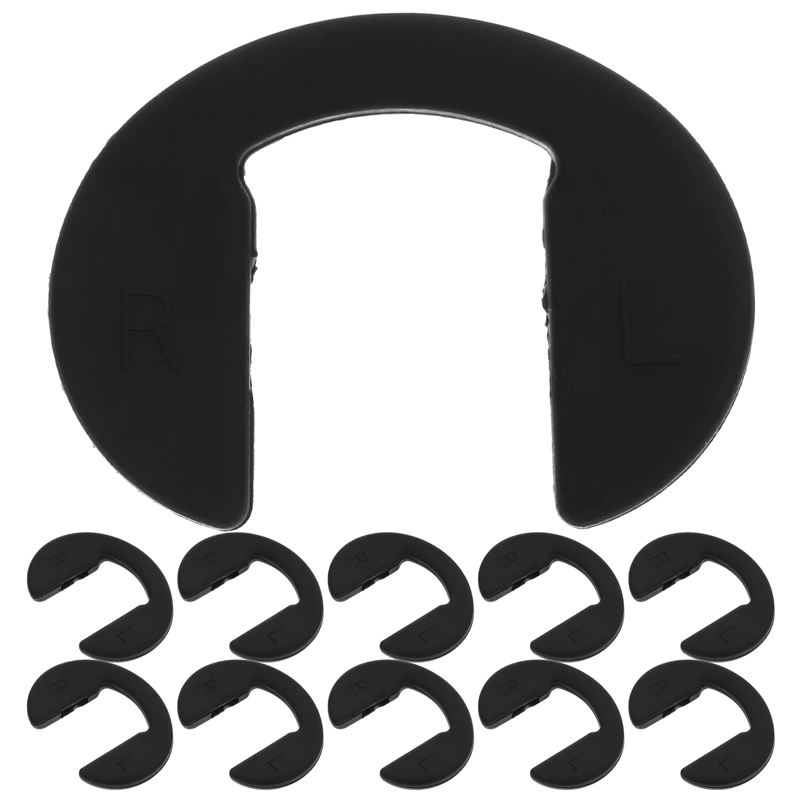 10 Pcs Silicone Glasses Nose Pads Sunglasses Accessories Anti-slip Silica Gel Support Reusable Mat