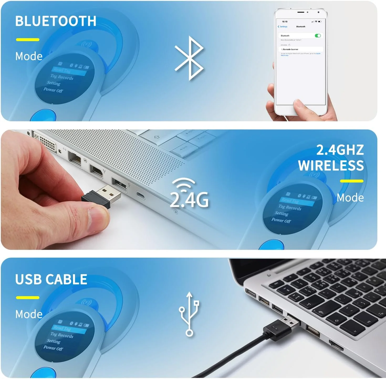 NETUM-сканеры Bluetooth + RFID-сканер микрочипов для домашних животных считыватель 3-в-1