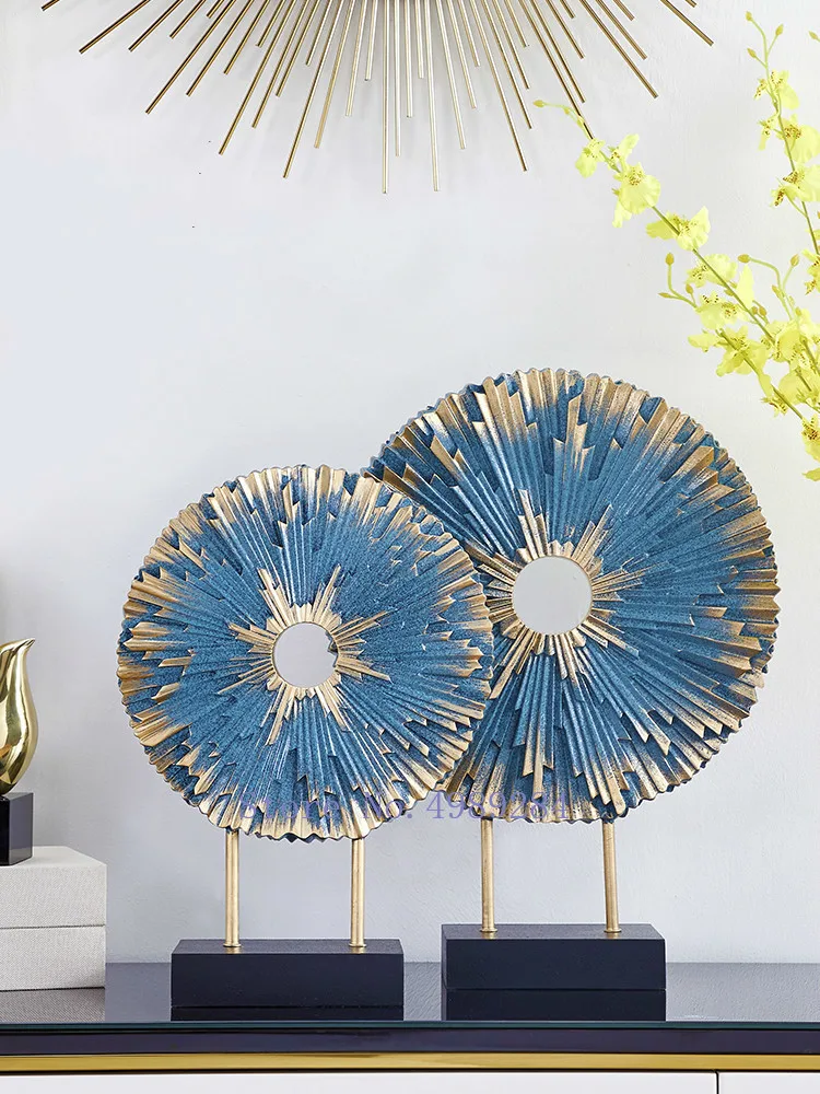 Креативный абстрактный Художественный орнамент из смолы круглая геометрия