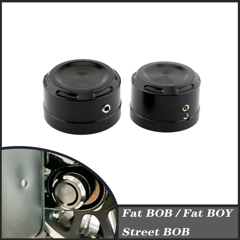 

ДЛЯ Harley Softail Fat Bob FXFB Fat Boy FLFB Street Bob FXBB 2018-2023 2 шт., крышка гайки заднего моста мотоцикла, алюминий