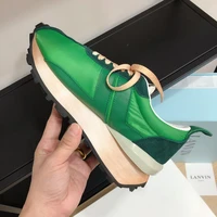 90s solid green color new top cushioning for woman soft shoe athletic training walking soft jogging footwear trainers