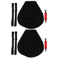 2x motorcycle air seat cushion pressure relief ride seat cushion tpu water fillable seat pad for cruiser touring saddles