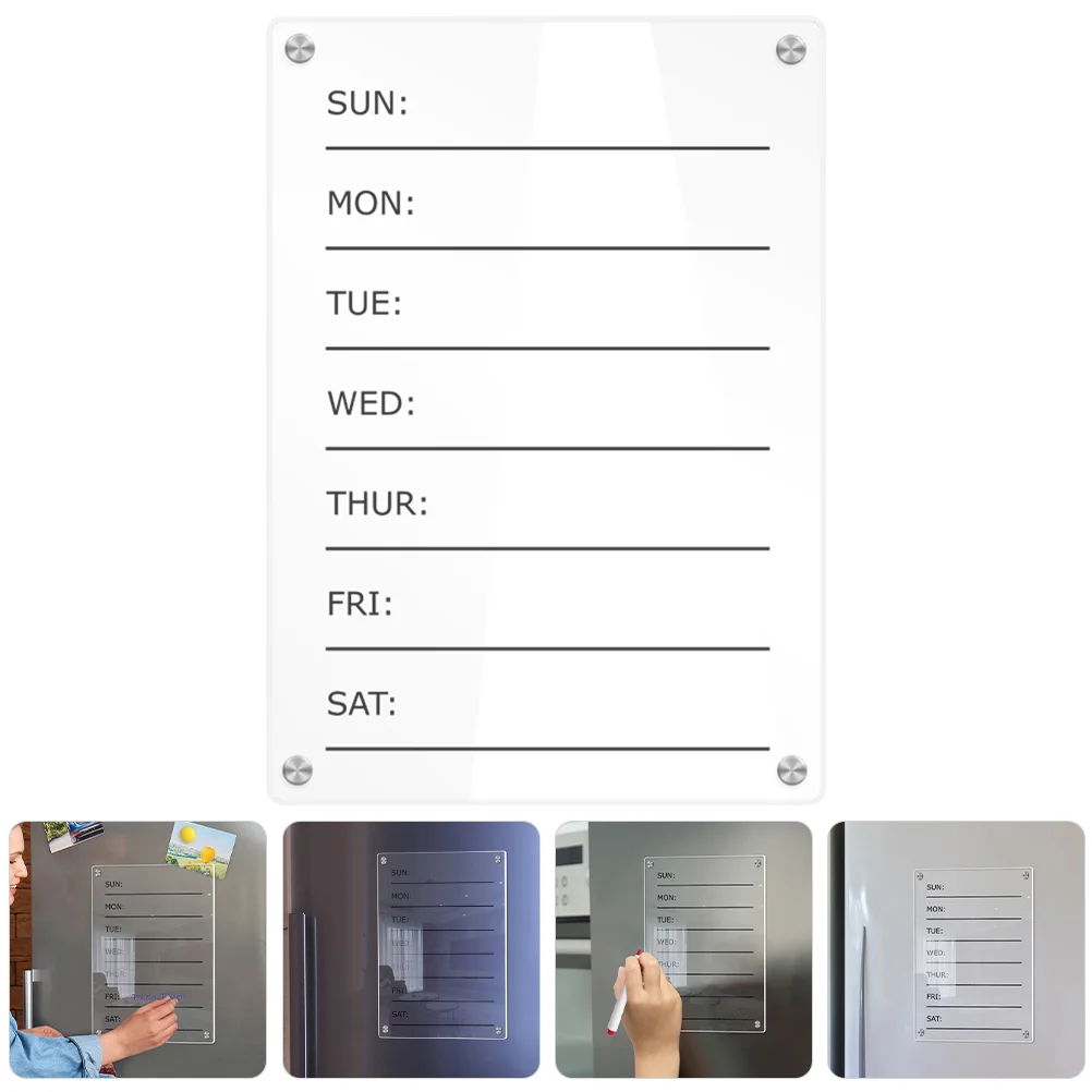 Доски для сухого стирания в холодильнике. Расписание записей. Магнитный