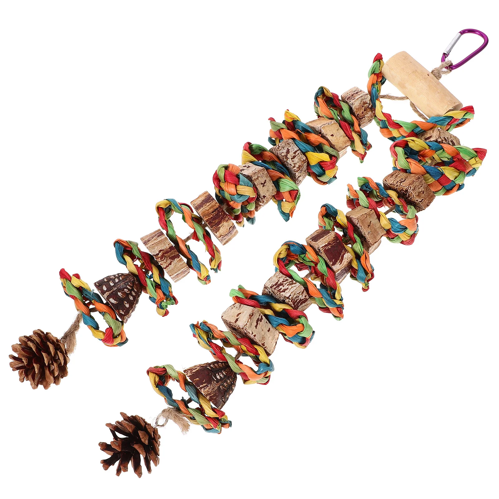 

Parrot Biting Plaything Bird Cage Hanging Toy Birdcage Hanging Decor Pet Bird Toy