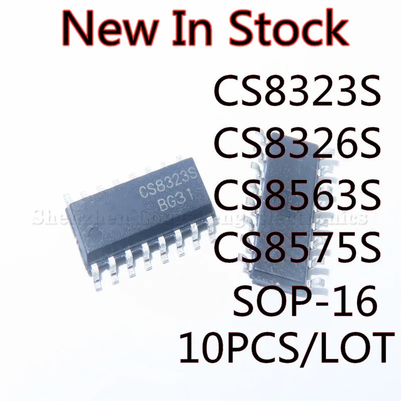 

10 шт./лот CS8323S CS8326S CS8563S CS8575S SMD SOP-16, аудио чип IC, новая лампа