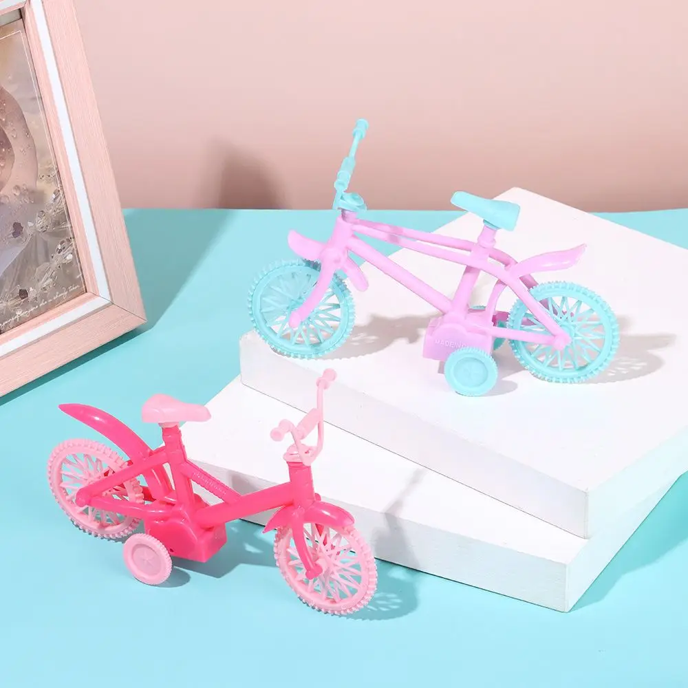 Женский розовый миниатюрный велосипед зеленая пластиковая модель велосипеда