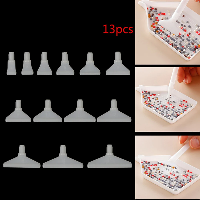 

13Pc DIY Diamond Painting Replacement Pen Heads CrossStitch Quick Fix Pen Embroidery Point Drill Crafts Quickly adjust point pen