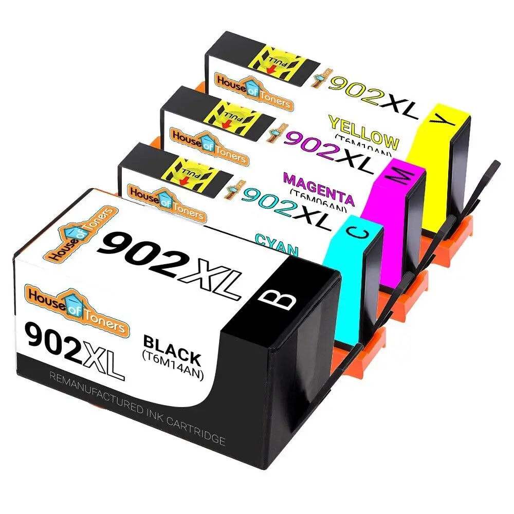 

4pk Replacement HP 902XL Ink Cartridges for Officejet 6950 6954 6975