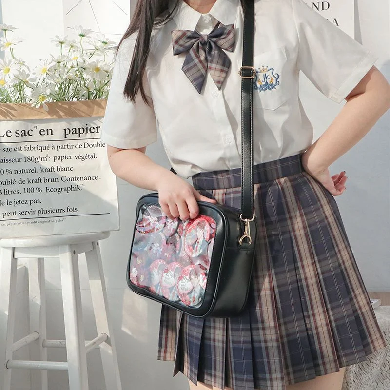 Японская Винтажная Сумка Через Плечо Kawaii Для Женщин Маленькая Прозрачная Из