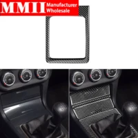 for mitsubishi lancer gt gts 2010 2015 carbon manual transmission surround sticker gear shift panel modified cover accessories