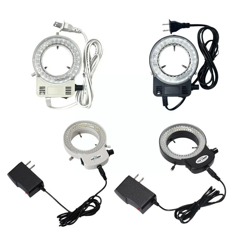 

Adjustable 144 LED Light 6500K 5500K Illuminator Lamp Microscope Camera Magnifier Adapter AC 110-240V Stereo Industry S8U8