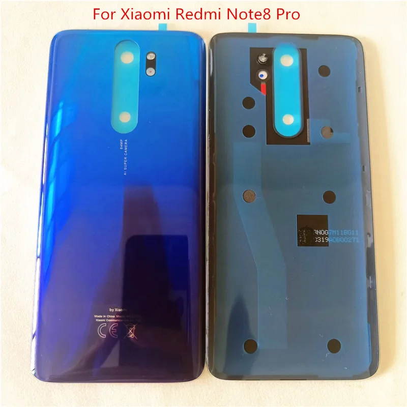

Original Glass Battery Back Cover For Xiaomi Redmi Note8 Pro Housing Case Parts Battery cover For Redmi Note 8 Pro Replacement