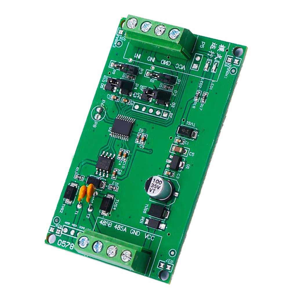 2-канальный аналоговый модуль преобразователя сбора 485 4-20mA 0-5 В/0-10 В ModBus RTU Защита