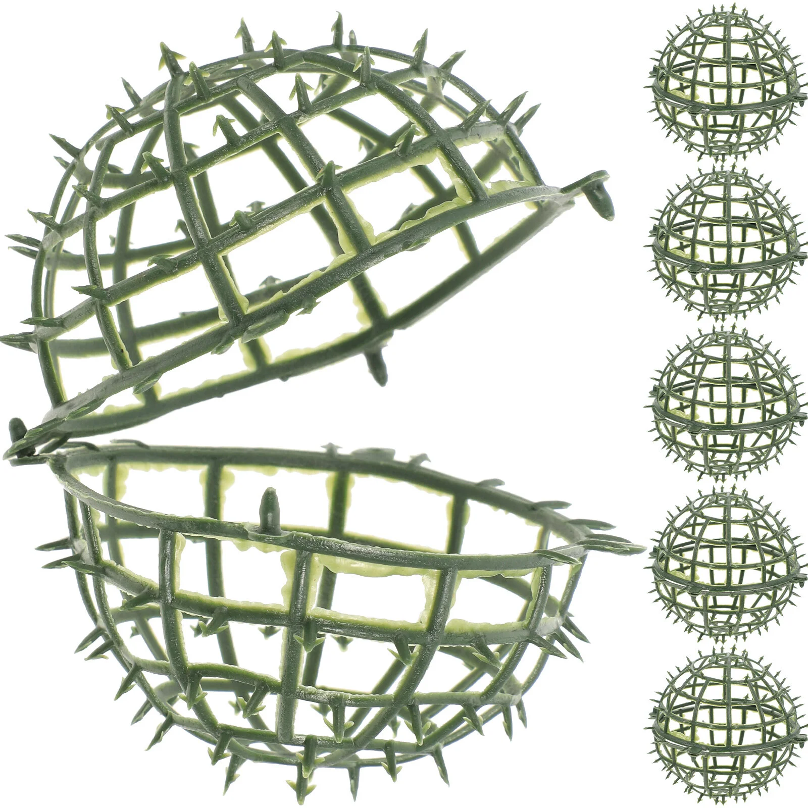 

6 Pcs Leaf Flower Arrangement Frame Plastic Frames Ball Frames Plants Plastic Rack Shelf Holder Grass Garden Supply