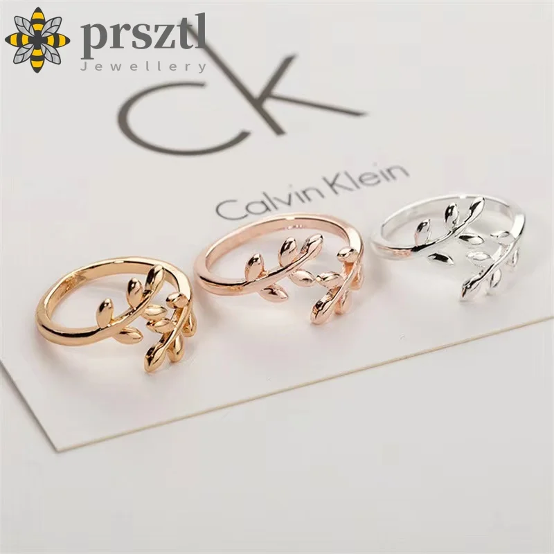 

Prdztl Vintage Screwy Flower Tree and Leaves Winding Ring for Women Spoon Shape Wind Sunflower Opening Resizable Gothic Jewelry