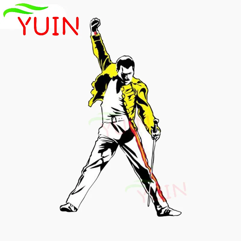 

Amusing Queen Freddie Mercury Music Car Sticker Fashion PVC body Decoration Motorcycle Cars Accessories Waterproof Decal 15*9cm