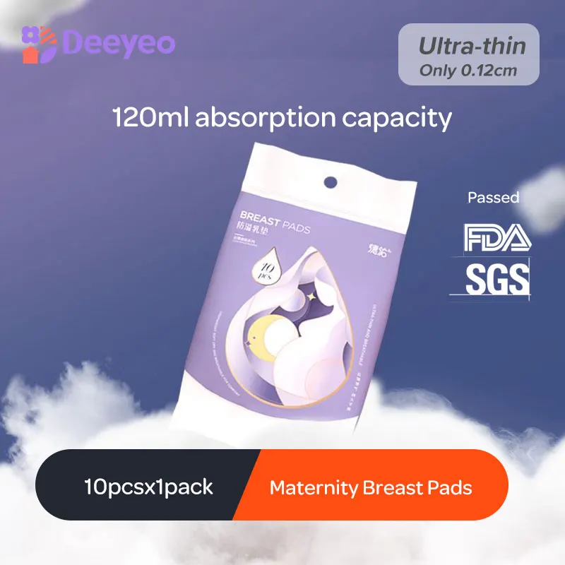 

Deeyeo Maternity Breastfeeding Nursing Pads Disposable Ultra Thin Breathable Breast Pads Allaitement Packs Maternité 10pcsx1pack
