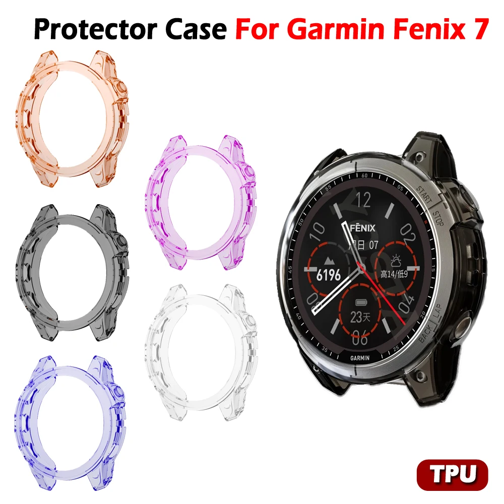 

Защитный чехол из ТПУ для смарт-часов Garmin Fenix 7 7S 7X 5S 5 5X Plus 6S 6 6X Pro