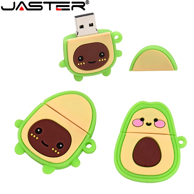 

JASTER Cartoon Cute USB Flash Drives 128GB Pen Drive 64GB Memory Stick USB2.0 Flash Drive Gifts 32GB U Disk Key Chain Gift
