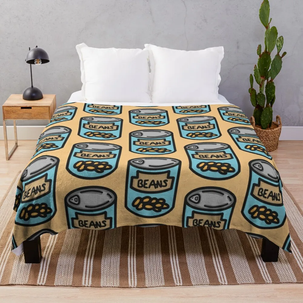 

beans (orange) Throw Blanket Blanket For Decorative Sofa Sofa Blanket