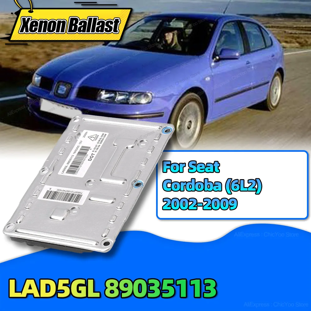 D1 D2 ксеноновый балласт для фар LAD5GL 89035113 блок управления Seat Cordoba 6L2 2002 2003 2004 2005 2006 2007