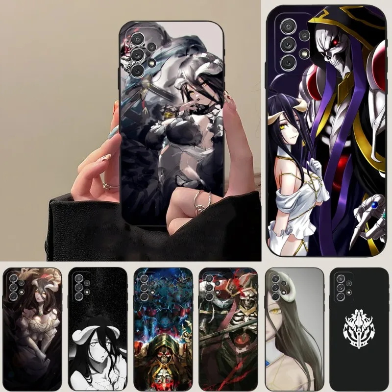 Чехол для телефона с аниме Overlord Ainz Albedo Nazarick для Samsung A53 A52 A51 A12 A50 A33 A13 A22 A31 A40 A03S A32 A21 A81 A42