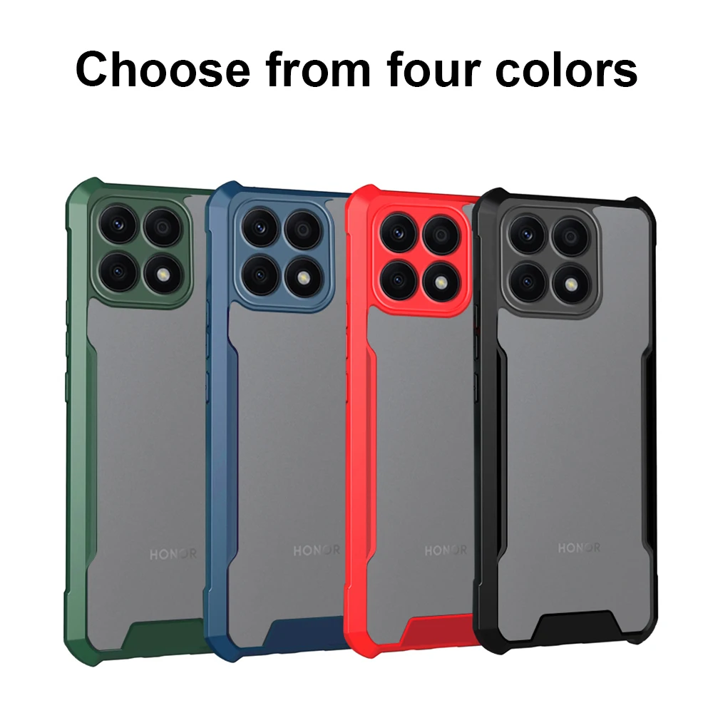 For Honor X8a 4G Case Acrylic Clear Camera Protection Cover Hono Xonor X8 A X 8 8A Honorx8 5G HonorX8a Shockproof Bumper Coque images - 6