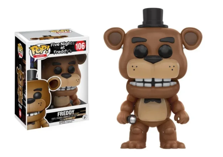 Фото Коллекционные фигурки FUNKO POP Five Nights At Freddy's 919 SUN MOON: Фредди 106, Чика 108, Чик 107. Виниловые игрушки-фигурки, подарки, коллекционные куклы. №3