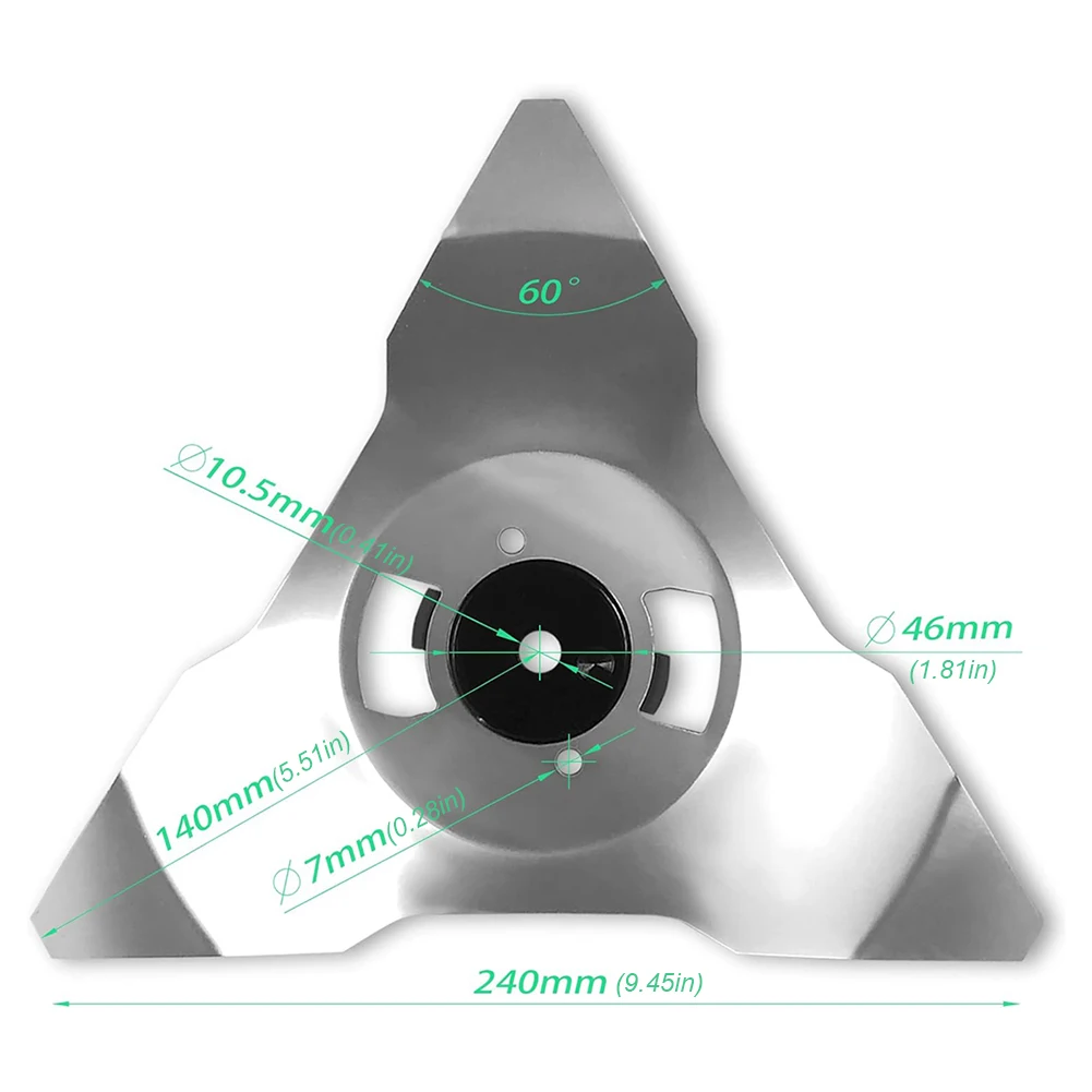 2 шт. сменные режущие лезвия для газонокосилки из нержавеющей стали