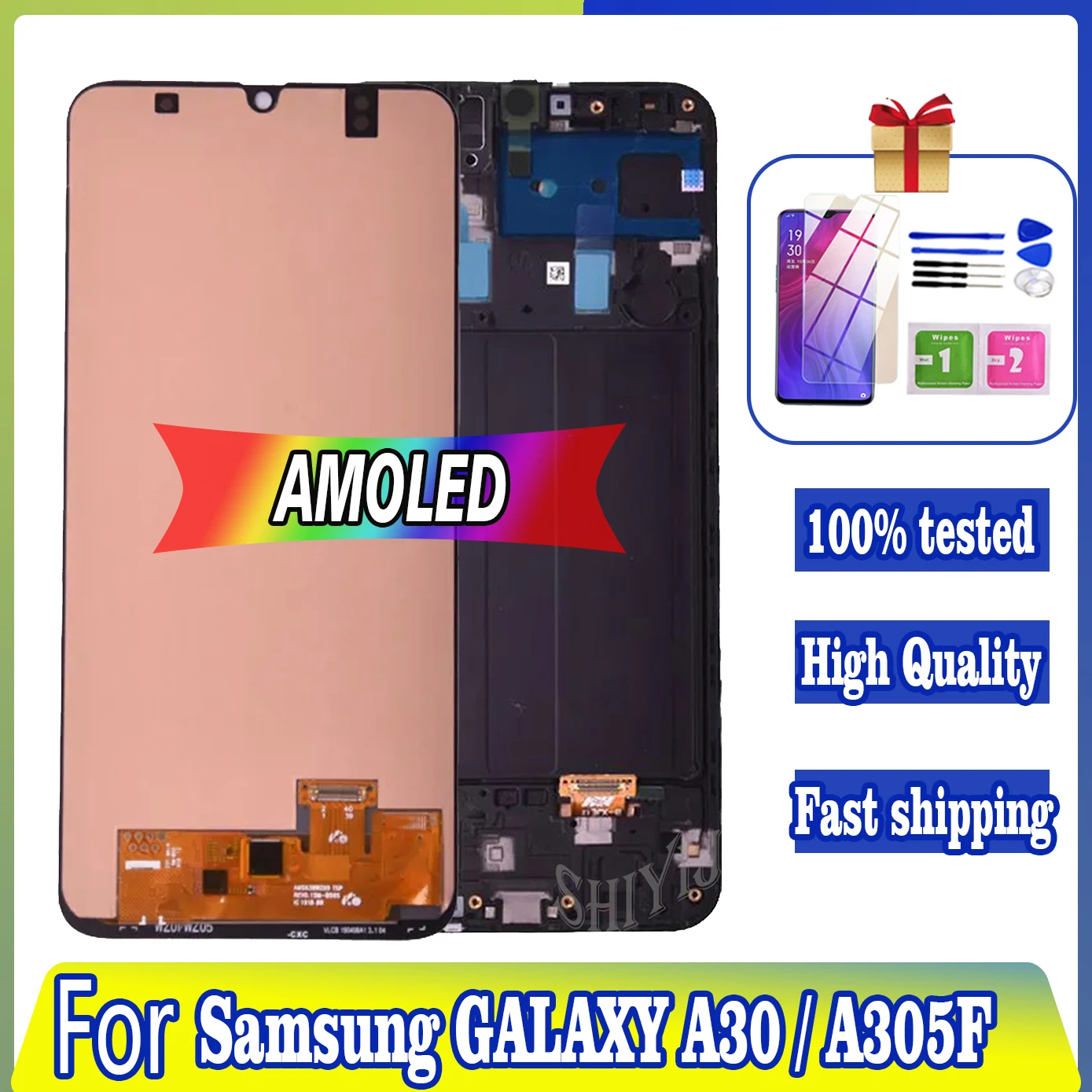 100% протестированный Amoled 6,4 