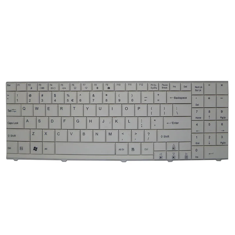 Клавиатура для ноутбука MEDION AKOYA S5612 MD97798 MD97644 MD97424 MD97325 MD97930 США белая