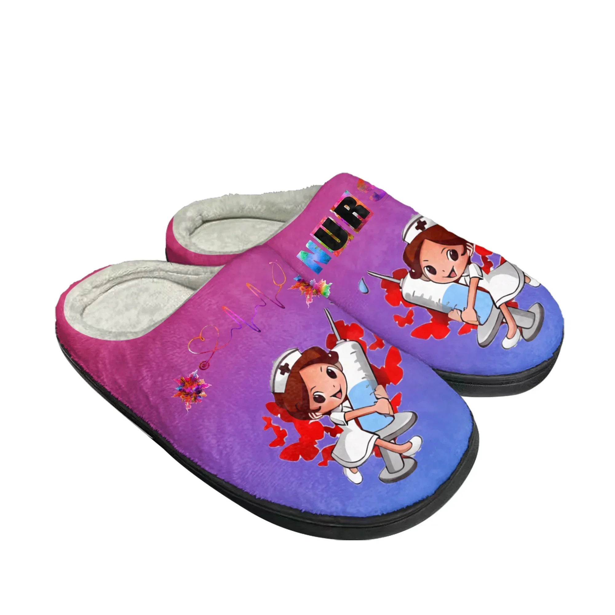 Фото Новые домашние тапочки Heart Beat Brand: хлопковые, плюшевые, для мужчин и женщин, повседневные, теплые, на заказ №3