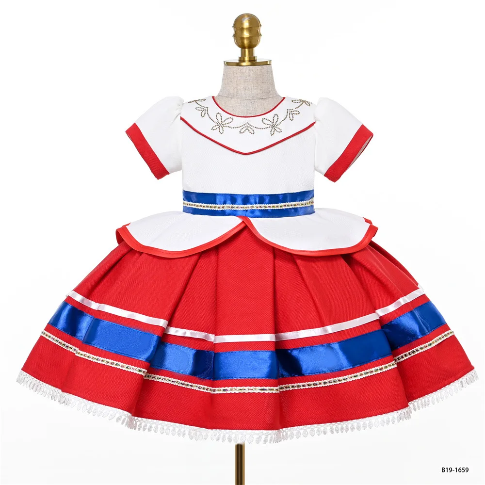 

2022 Disney Kids Cartoon Cute Fashion Party Dress Little Girl Cosplay Skirt Princess Dress 2-6 Years Old