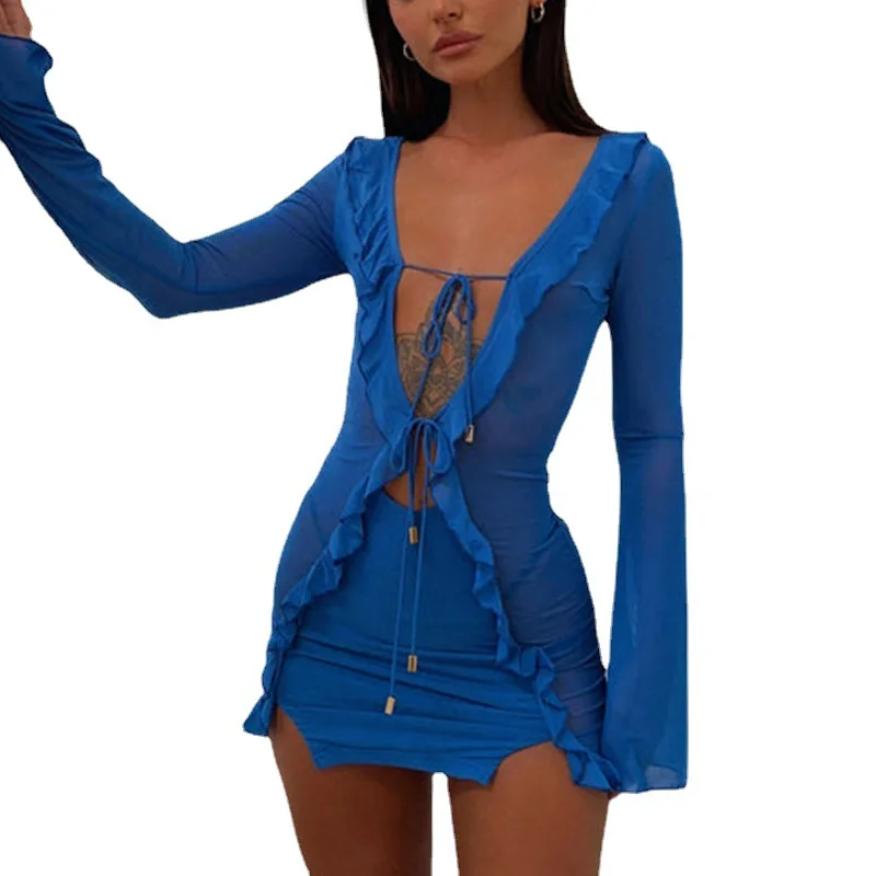 

Женское облегающее платье с глубоким v-образным вырезом и вечерние, лето 2023