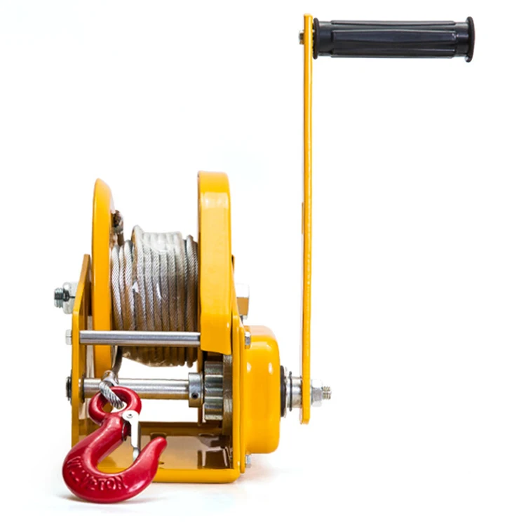 

Hot-selling 1200LBS Portable Hand Operated Manual Winch Self-locking Lifting Winch