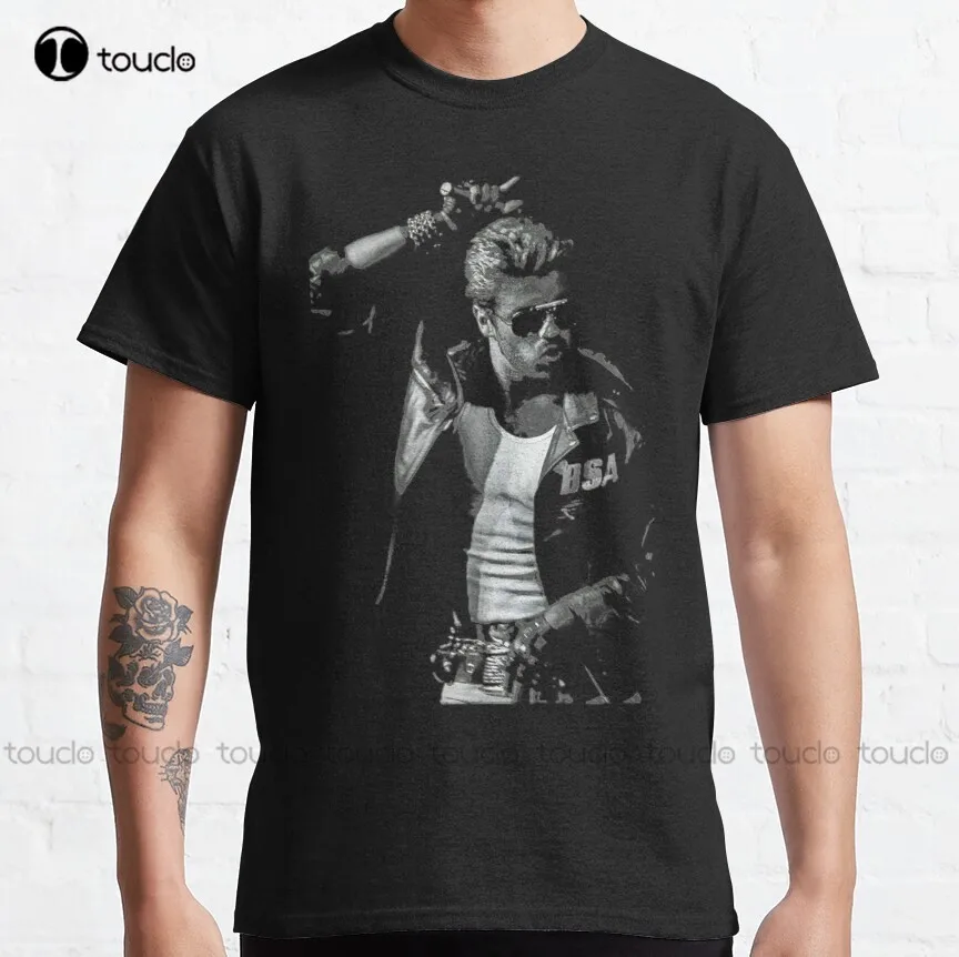 

Retro George Tshirt Michael Love Musician Legends Never Die T Shirt Classic T-Shirt Tshirt For Men Custom Aldult Teen Unisex New