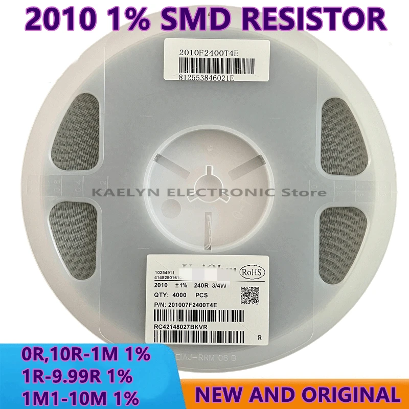 4000 шт. 2010 SMD резистор 0 Ом ~ 10 м 0R/1.1R/1.2R/1.3R/1.5R/1.6R/1.8R/40.2R/43R/46.4R/47R/49.9R/51R/270R/300R/316R/820R/910R